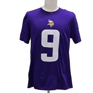 Nike Minnesota Vikings NFL T-Shirt NWT #9 McCarthy Purple‎ Medium Short Sleeve